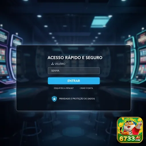 Ilustração de Acesse o cassino online 6733 com login rápido e seguro